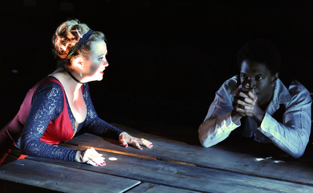 Suszan Hanson (Lady Macbeth) and Nmon Ford (Macbeth). Photo by Keian Ian Polakoff