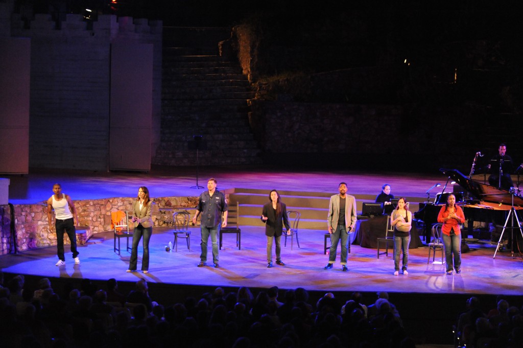 Cedric Berry, Zipporah Peddle, Zeffin Quinn Hollis, Andrew Nguyen, Bernard Holcomb, Holly Sedillos, Lindsay Patterson. Photo by Keith Ian Polakoff.