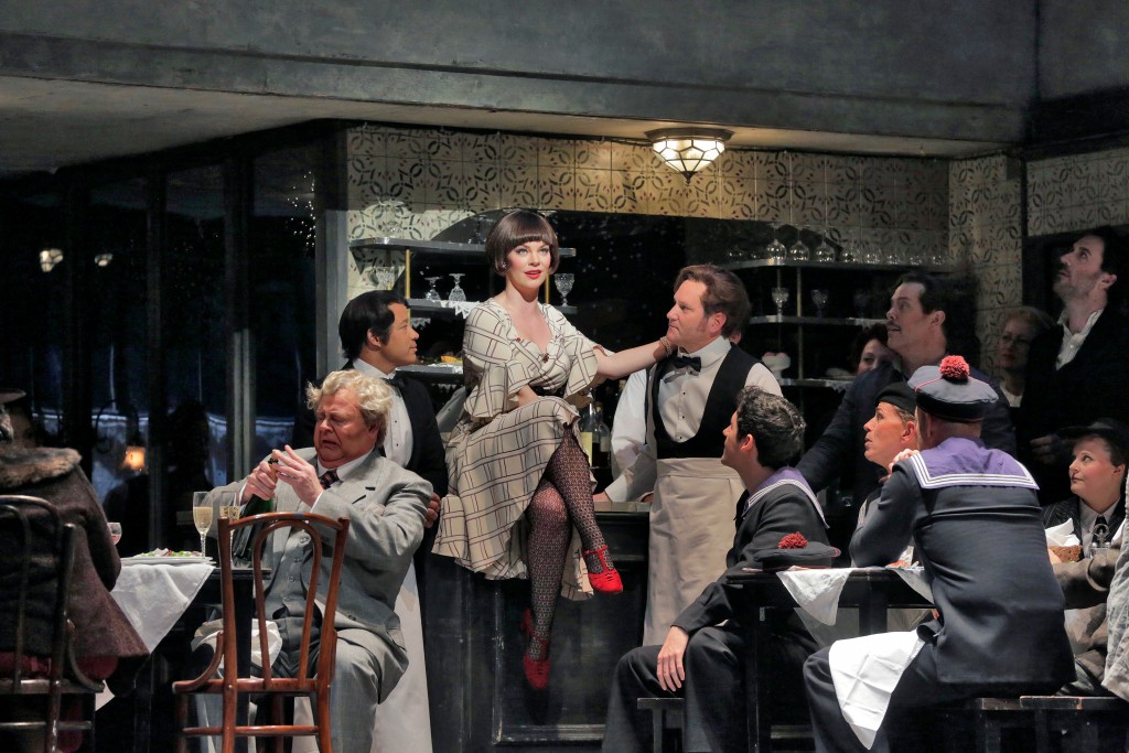 Soprano Sara Gartland is Musetta in San Diego Opera's LA BOHEME (January/February, 2015). Photo by Ken Howard.