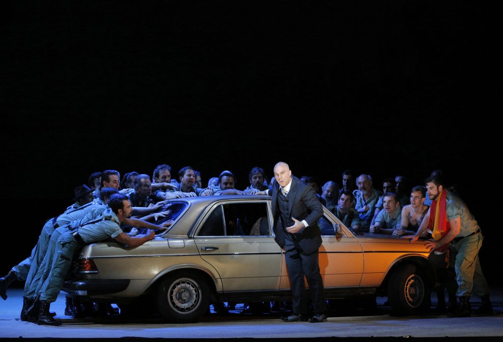 Zachary Nelson as Escamillo. Photo by Cory Weaver.