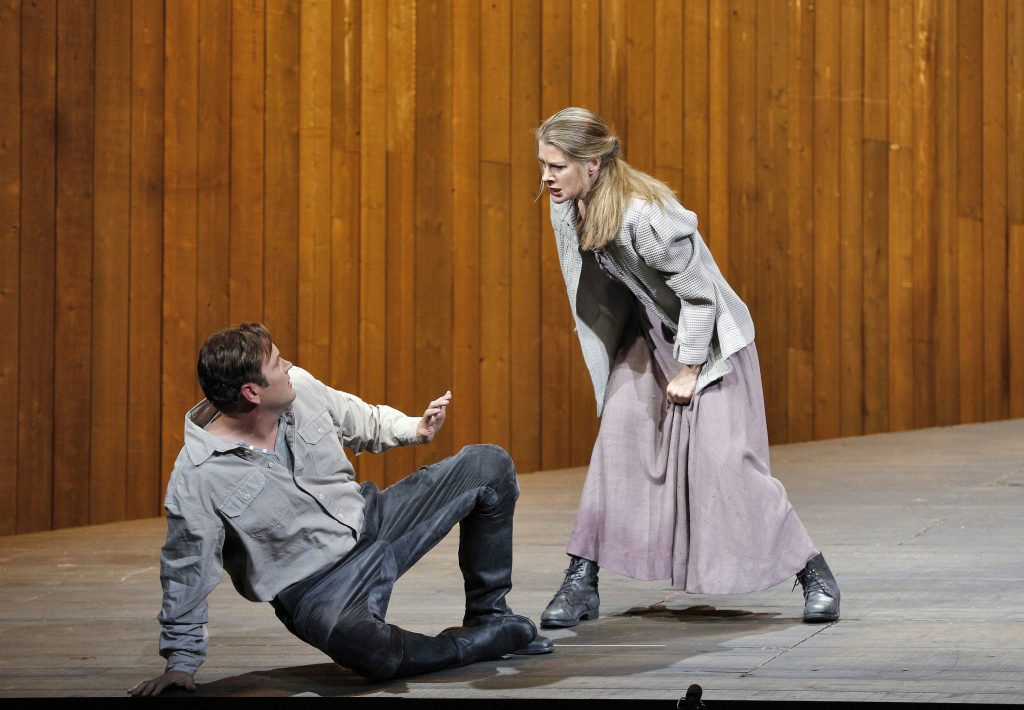 Scott Quinn (Števa Buryja) and Malin Byström (Jenůfa). Photo © Cory Weaver, San Francisco Opera